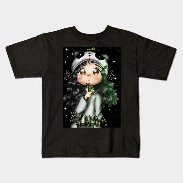 I am Panda Kids T-Shirt by YaR Comics